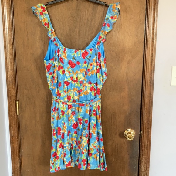 Relisted XL XXL LC Lauren Conrad floral print faux wrap dress w elastic waist - Picture 13 of 15